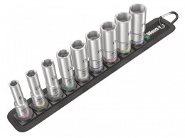 Wera Belt B Deep 1 Socket Set of 9 Metric 3/8in Drive £68.99